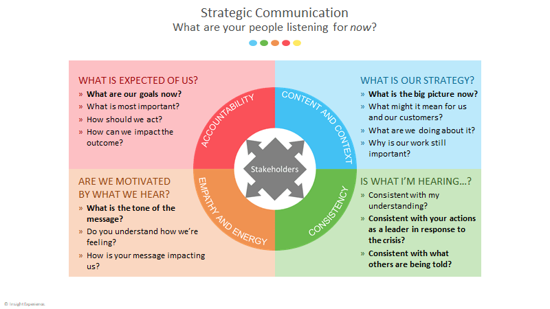 Strategic Communication Model for times of Crisis, Insight Experience